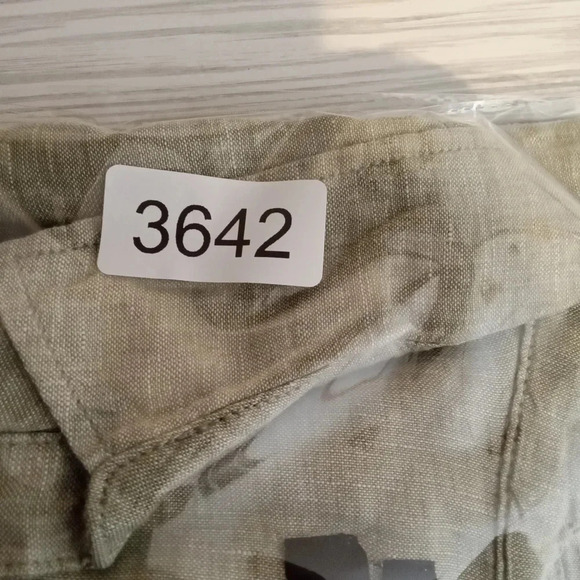 Tahari Tunic side buttons 100% linen vacation office size 2X women - Picture 5 of 5